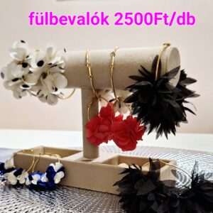 fülbevaló több színben